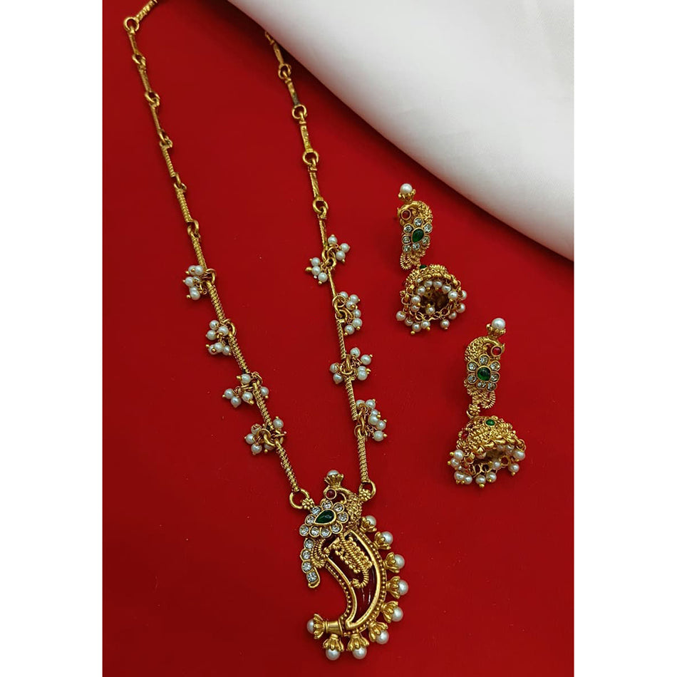 Elegant Pota Stone Choker in Rose Gold Plated | Bridal Jewellery India