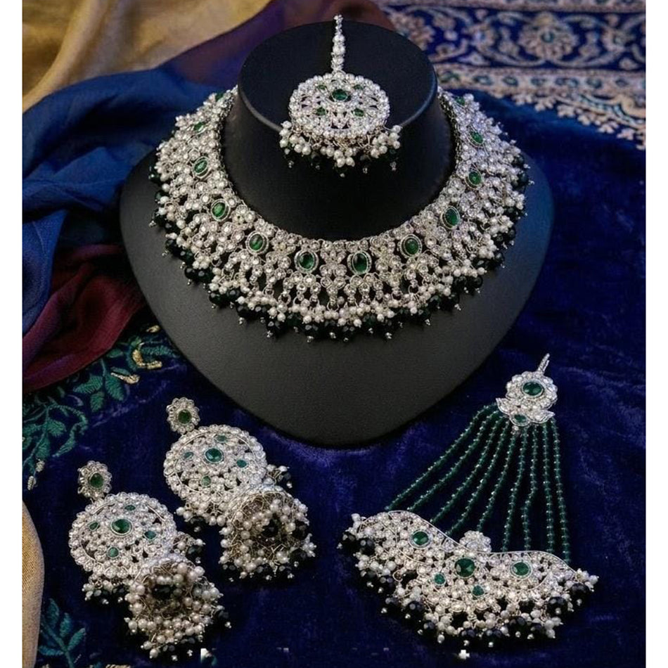 Rose Gold Plated Layered Choker Necklace for Everyday Wear | Bridal Jewellery India