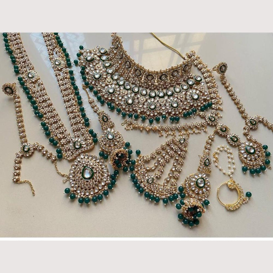 Kundan Choker Necklace in Gold Plated | Bridal Jewellery India