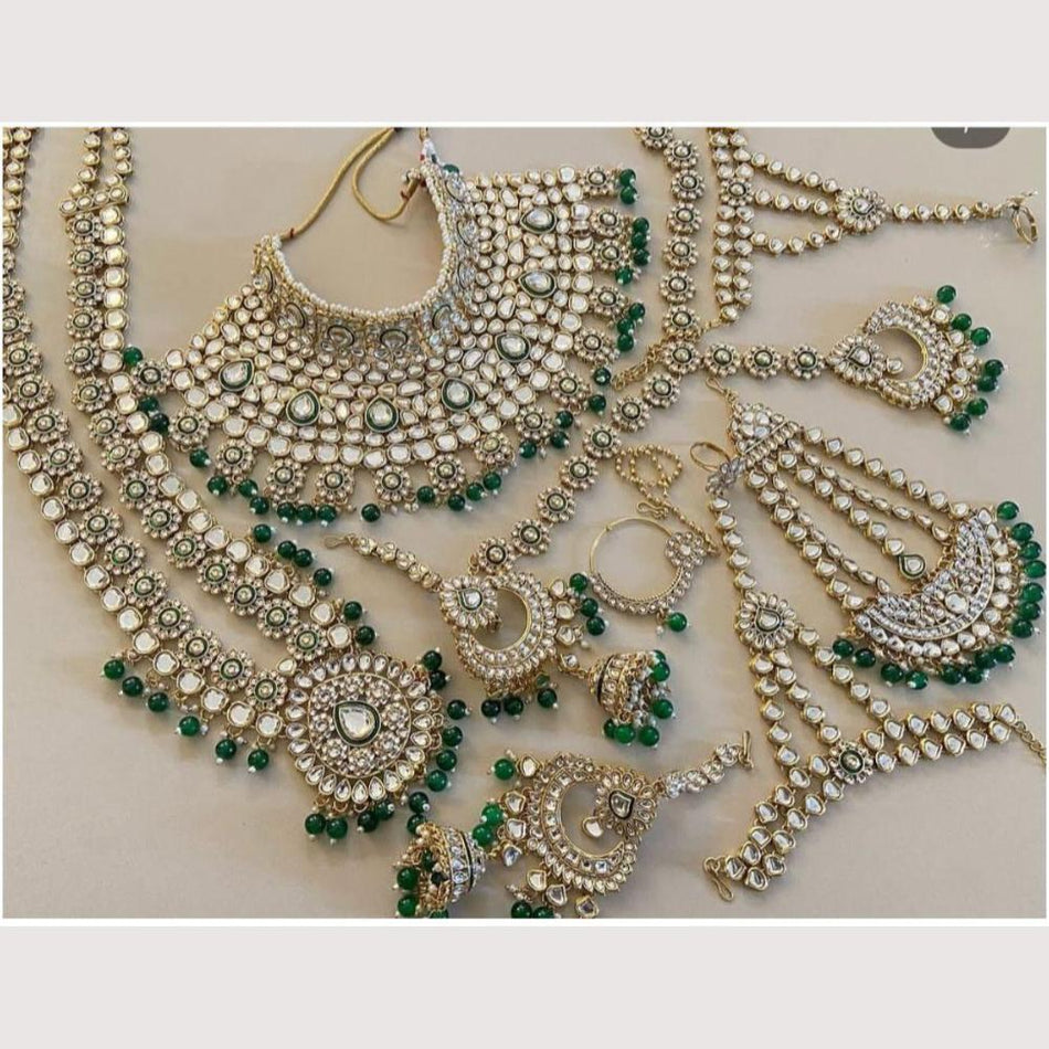 Kundan Choker Necklace in Gold Plated | Bridal Jewellery India