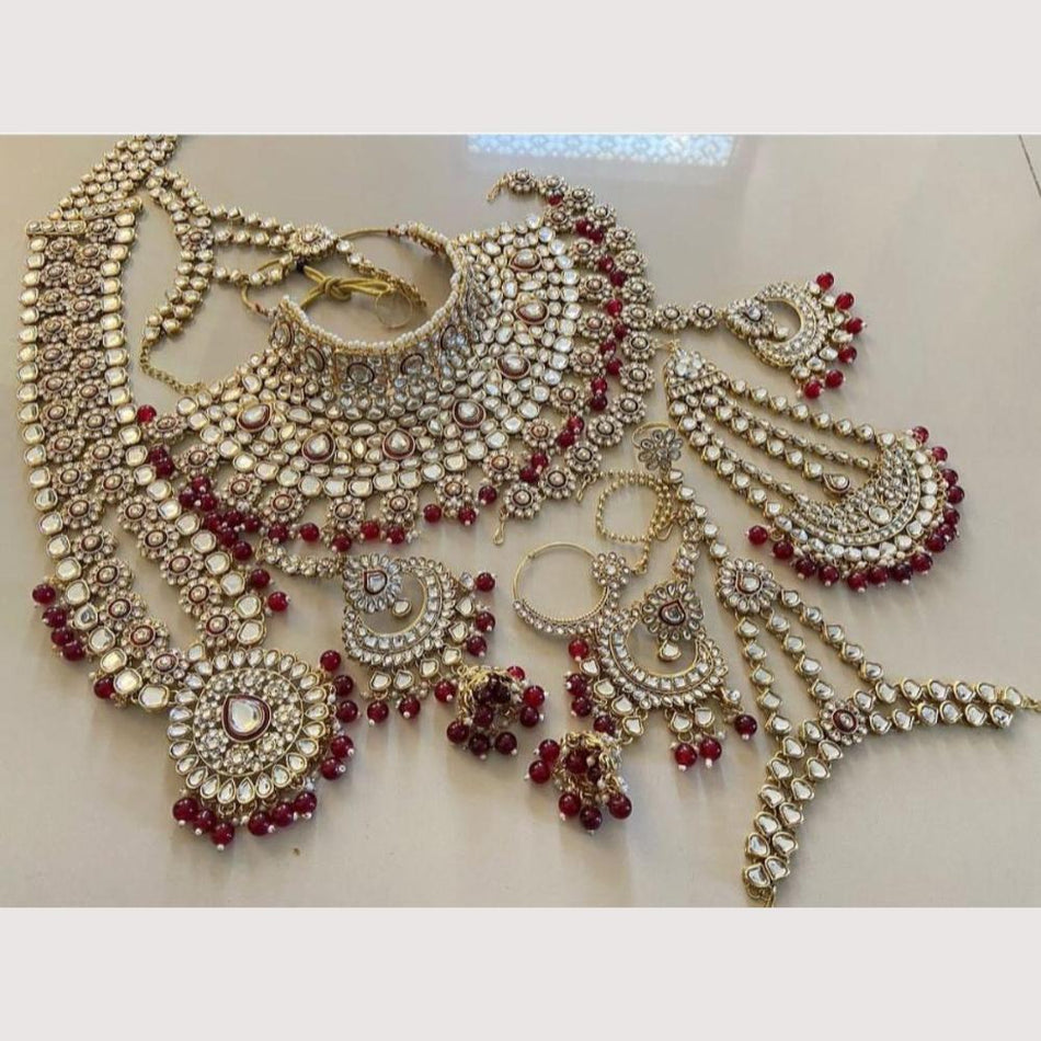 Kundan Choker Necklace in Gold Plated | Bridal Jewellery India