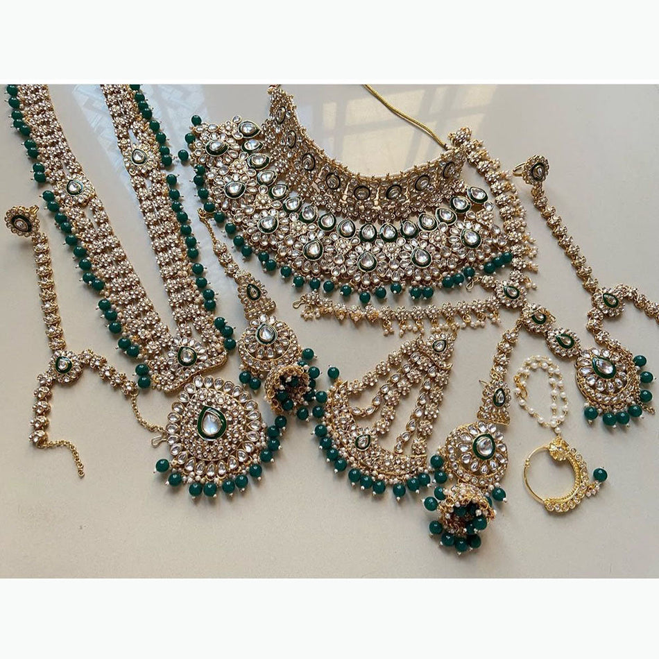 Kundan Choker Necklace in Gold Plated | Bridal Jewellery India