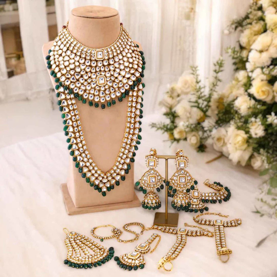 Kundan Choker Necklace in Gold Plated with Stone | Bridal Jewellery India