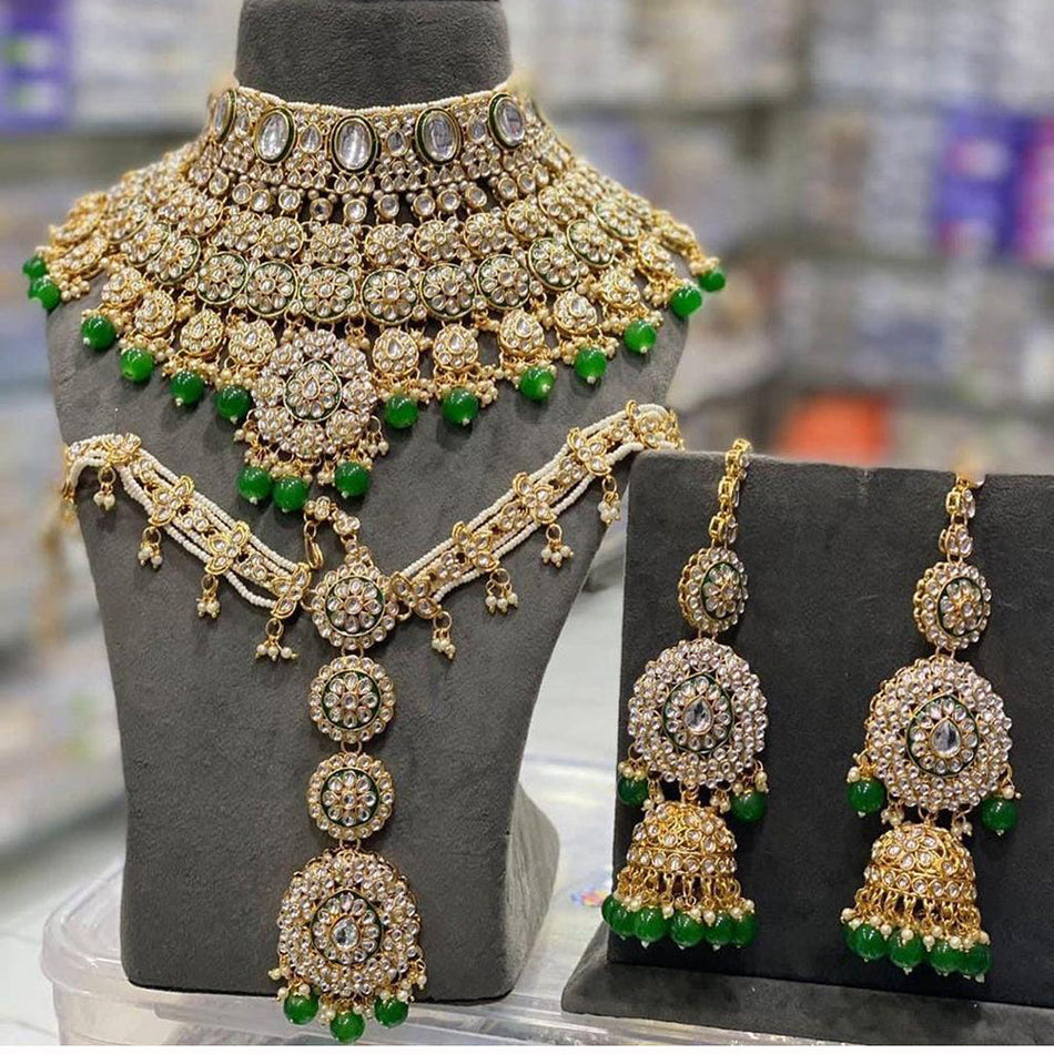Kundan Choker Necklace in Gold Plated for Bridal | Bridal Jewellery India