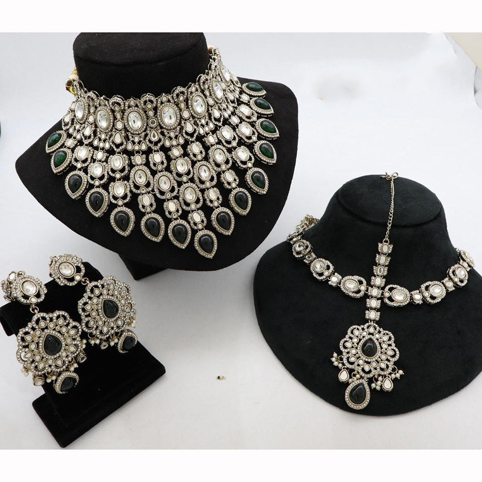 Kundan Choker Necklace in Gold Plated | Bridal Jewellery India