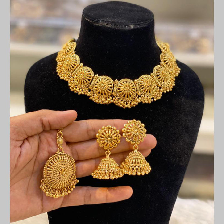 Gold Plated Necklace Set for Bridal Wear | Bridal Jewellery India