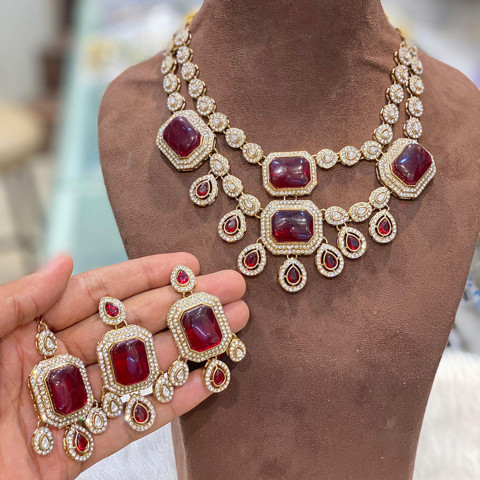 Kundan Choker Necklace in Gold Plated for Wedding | Bridal Jewellery India