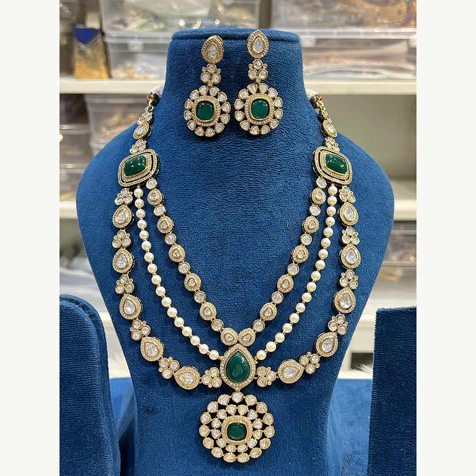 Kundan Necklace in  Gold Plated | Bridal Jewellery India