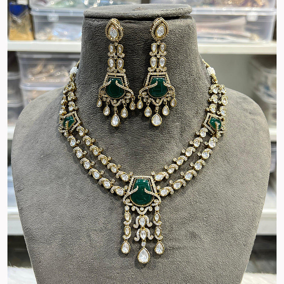 Kundan Necklace Set in Gold Plated | Bridal Jewellery India