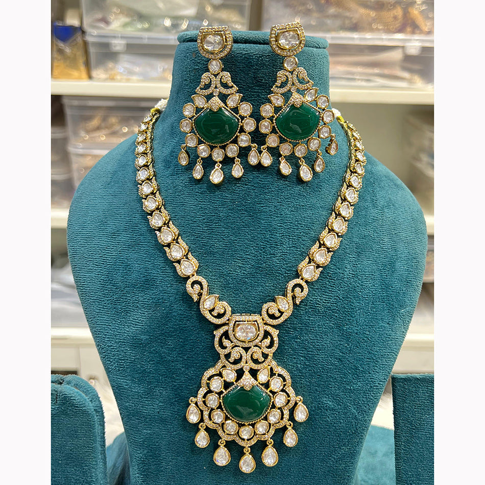 Kundan Choker Necklace in Gold Plated | Bridal Jewellery India