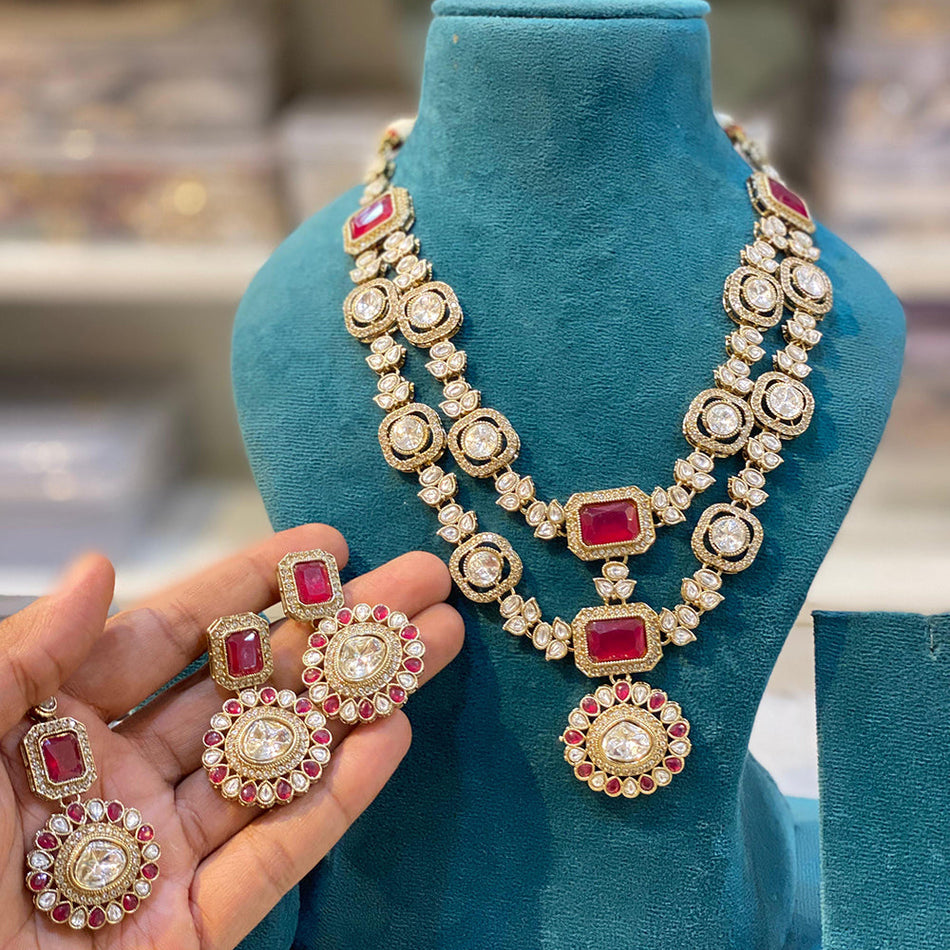 Kundan Choker Necklace in Gold Plated | Bridal Jewellery India