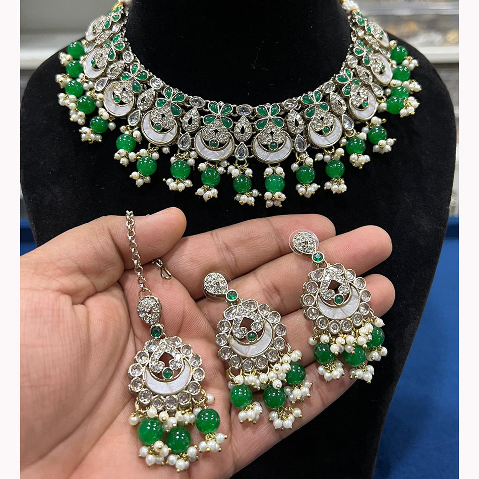 Pota Kundan Necklace in Gold Tone | Bridal Jewellery India