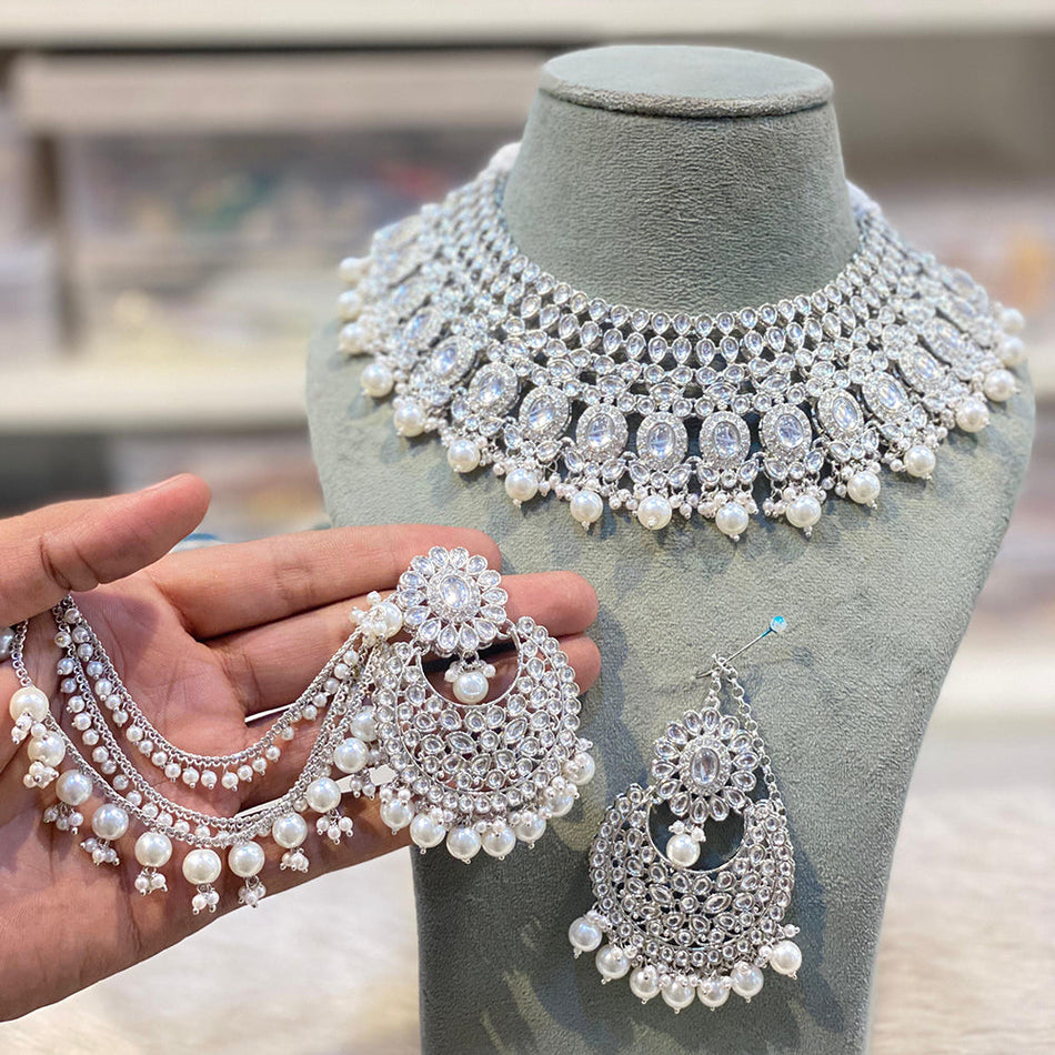 Pearl Choker in 14K Gold Plated | Bridal Jewellery India