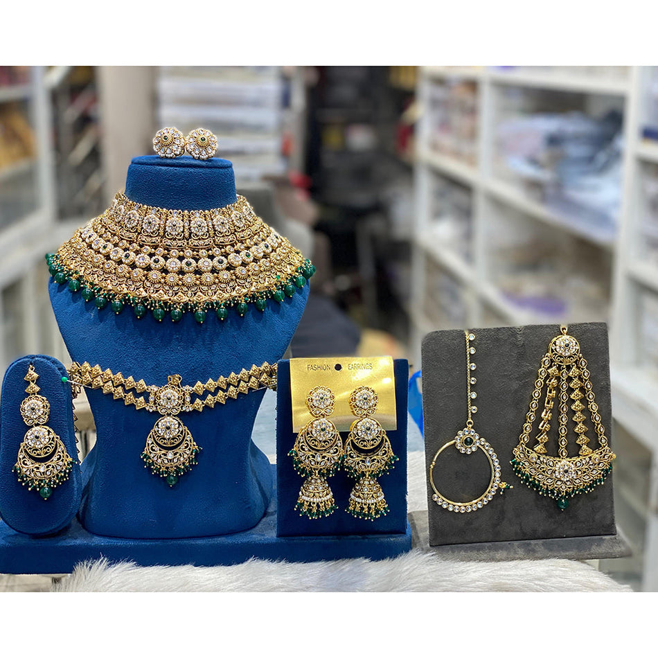 Kundan Necklace in Gold Tone for Bridal Wear | Bridal Jewellery India