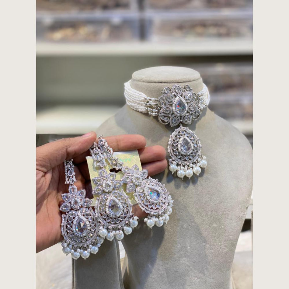 Hira Collections  Gold Plated Choker Necklace for Bridal | Bridal Jewellery India