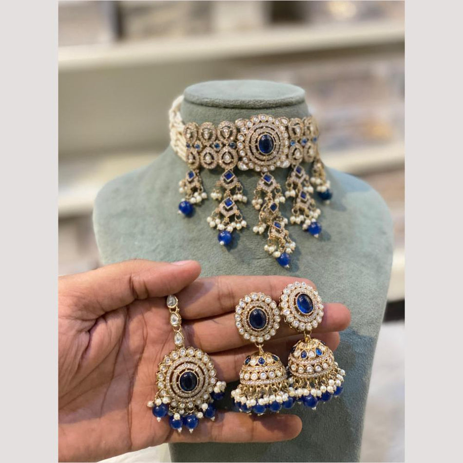 Pearl Choker in 925 Silver | Bridal Jewellery India