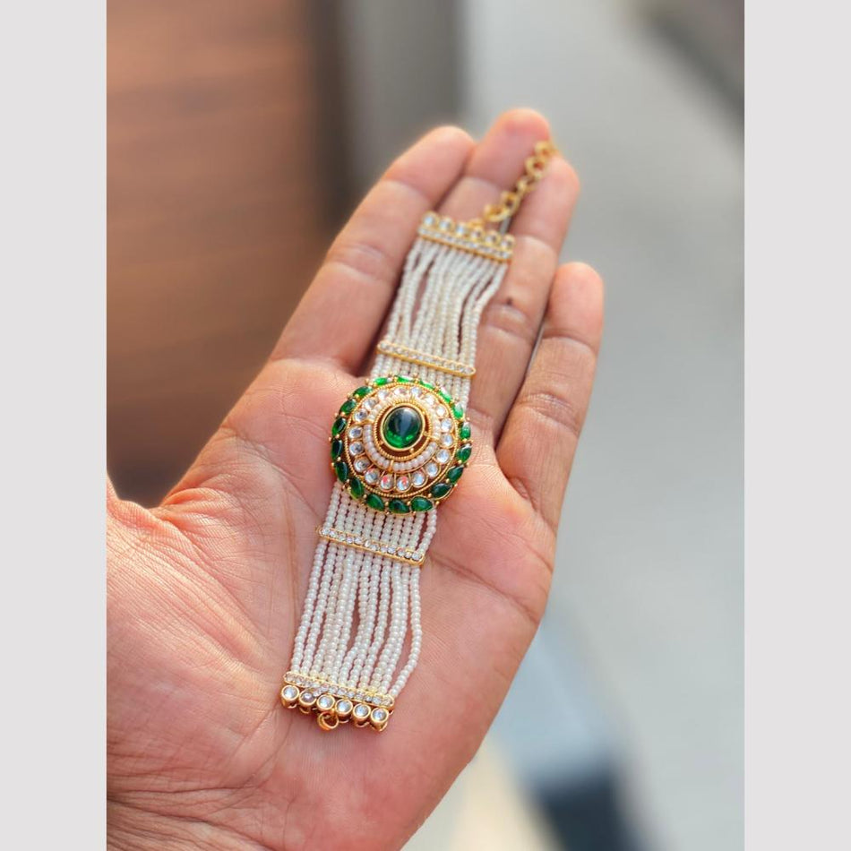 Graceful Pota Bracelet in Sterling Silver | Bridal Jewellery India