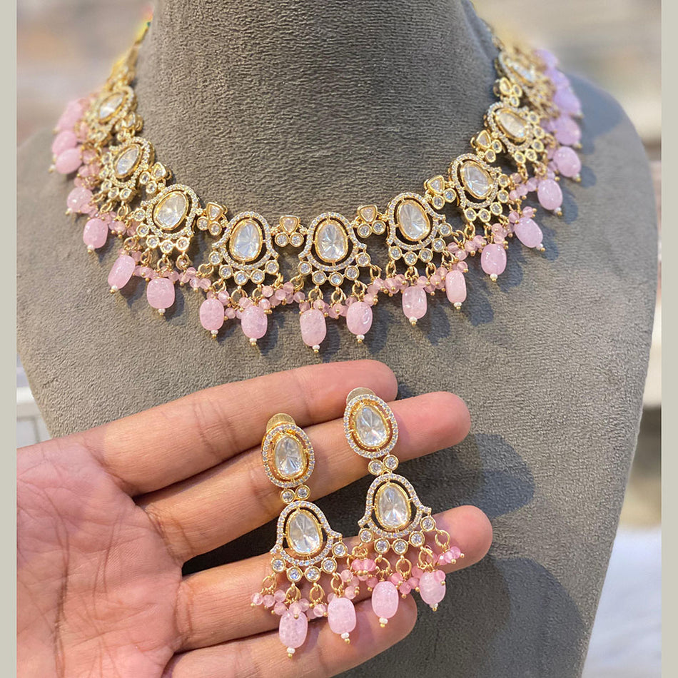 Kundan Necklace in Sterling Silver | Bridal Jewellery India