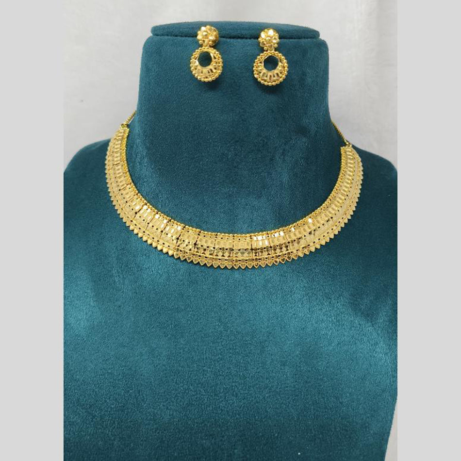 Heritage Rose Gold Plated Necklace Set | Bridal Jewellery India