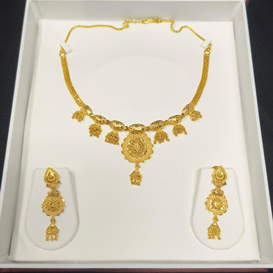 Rose Gold Plated Layered Earrings for Bridal Wear | Bridal Jewellery India