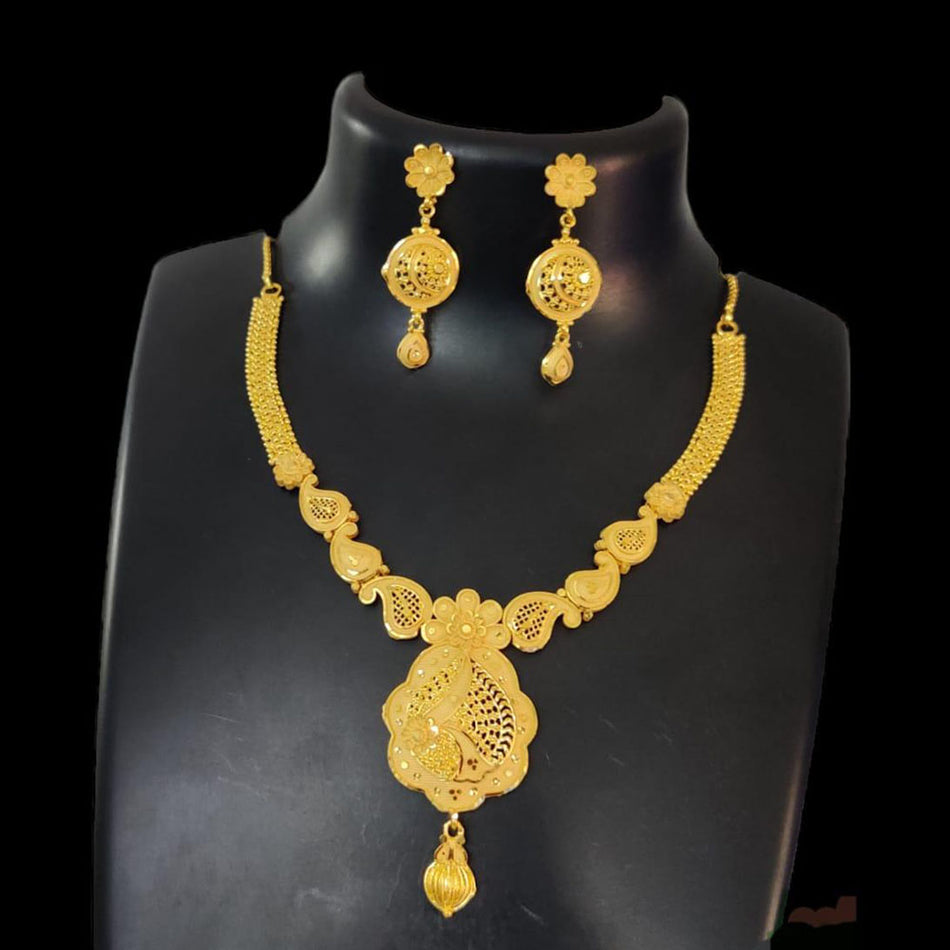 Rose Gold Plated Hoop Earrings for Wedding | Bridal Jewellery India