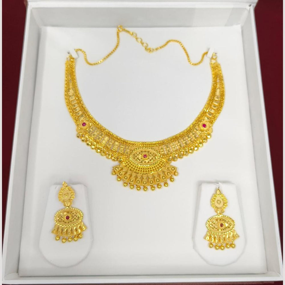 Rose Gold Plated Layered Chain Necklace for Everyday Wear | Bridal Jewellery India
