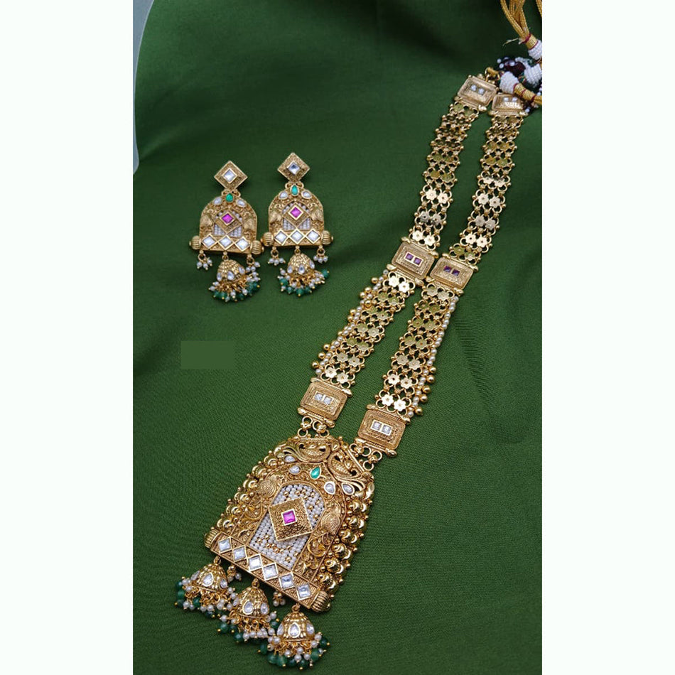 Echoes of Royalty in Sterling Silver Necklace Set | Bridal Jewellery India