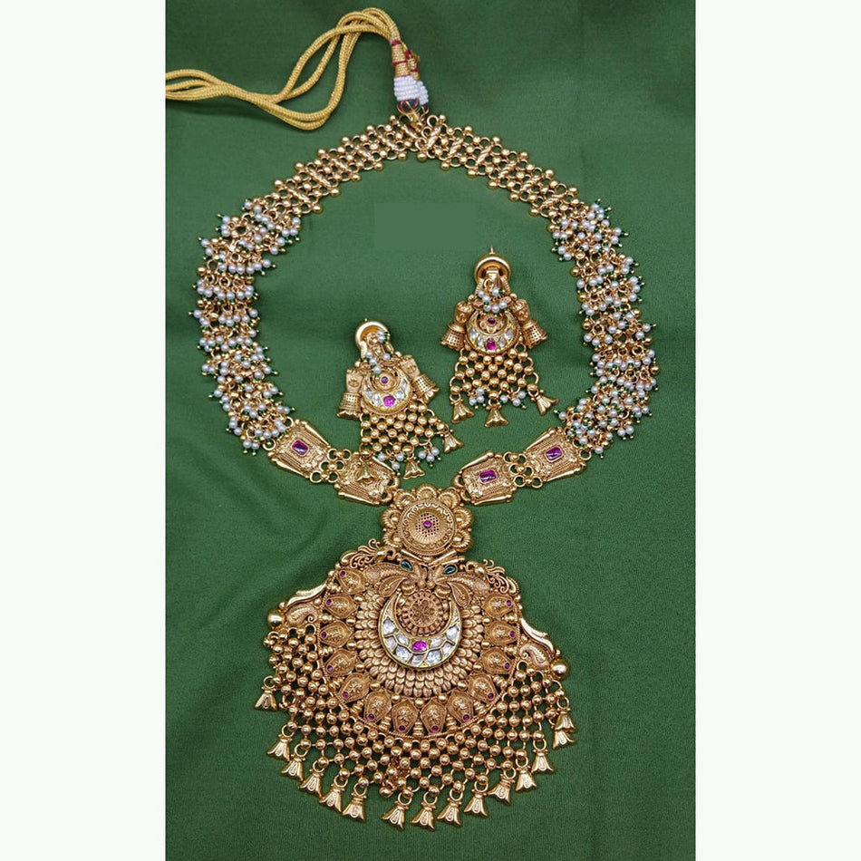 Kundan Choker Necklace in Gold Plated | Bridal Jewellery India