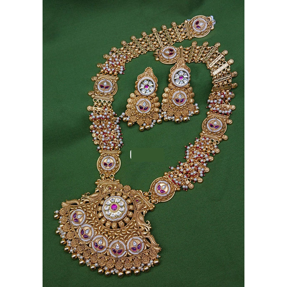 Kundan Choker Necklace in Gold Plated for Bridal | Bridal Jewellery India