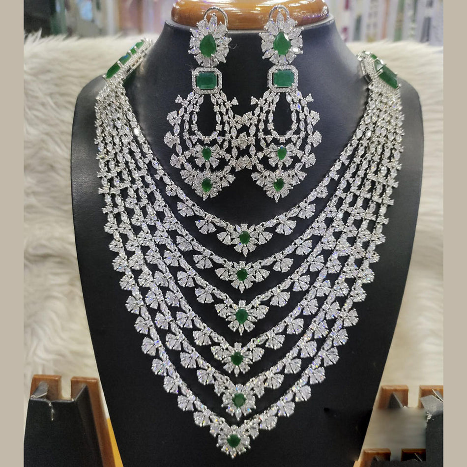 Royal 18K Gold Plated Designer Necklace Set | Bridal Jewellery India
