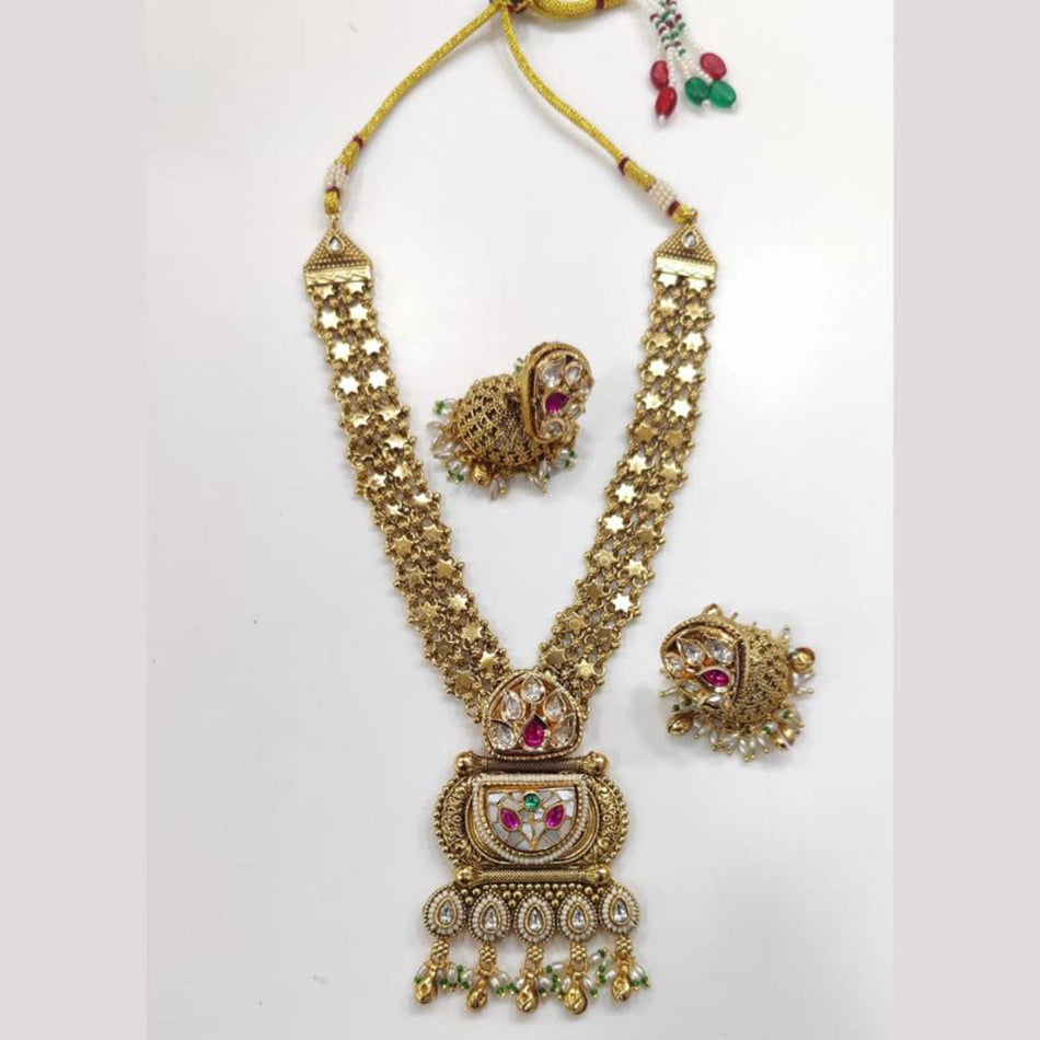 Kundan Choker Necklace in Gold Plated for Bride | Bridal Jewellery India