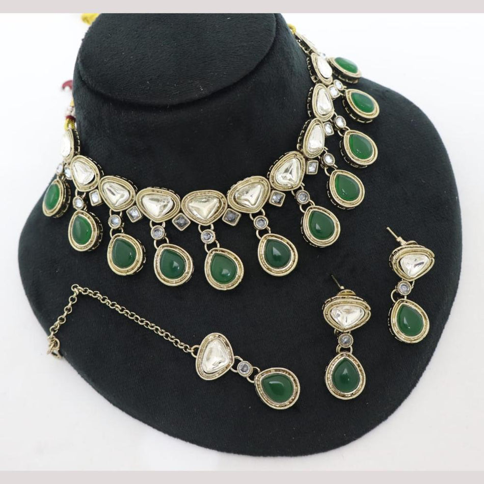 Kavita Art Pota Stone Necklace for Bridal | Bridal Jewellery India