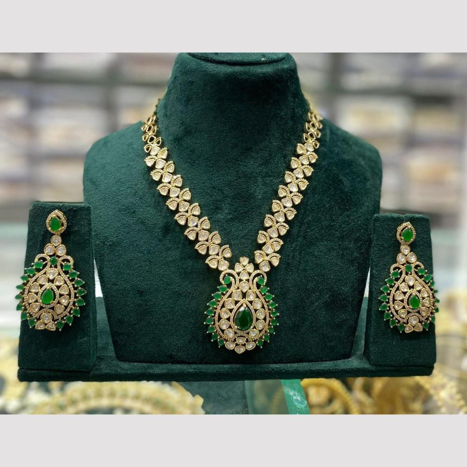 Kavita Art Royal Gold Plated Kundan Necklace Set | Bridal Jewellery India
