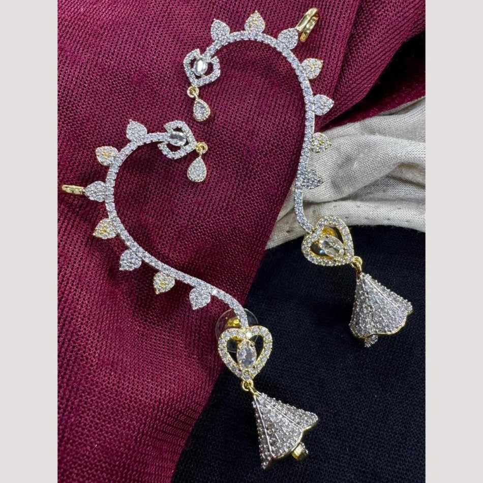 Kavita Art 18K Gold Plated Ear Cuffs for Modern Look | Bridal Jewellery India