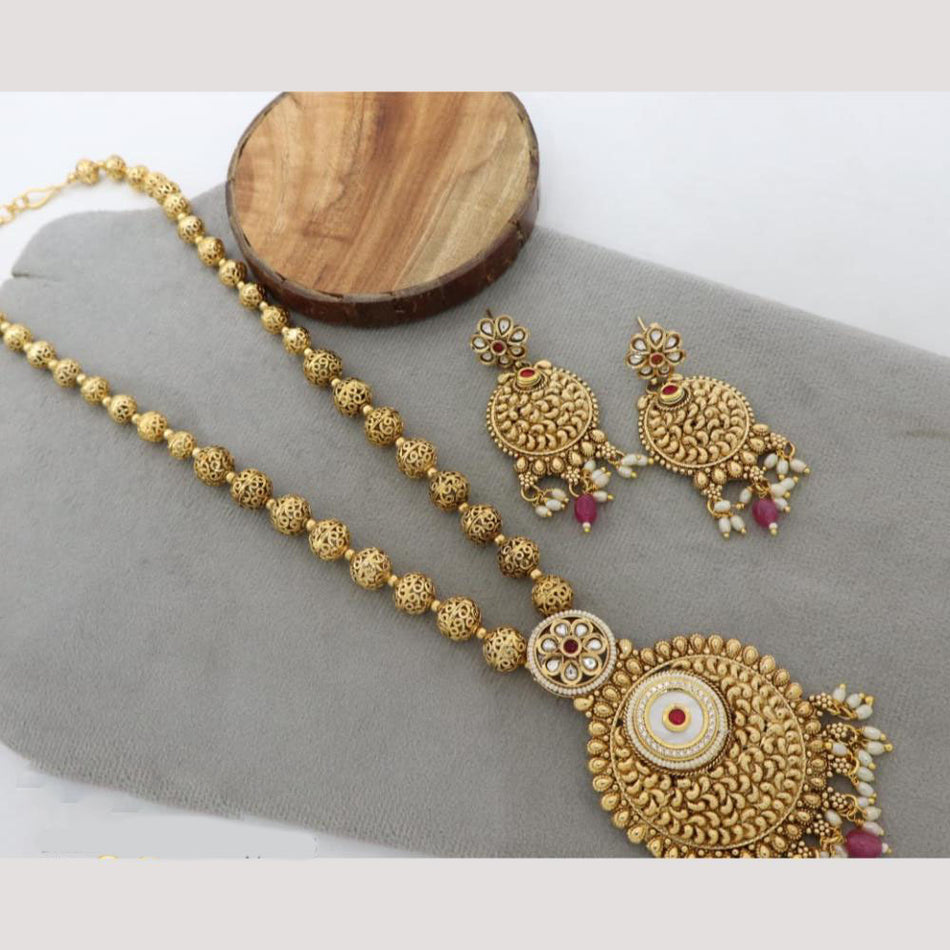 Kundan Necklace in Gold Plated for Weddings | Bridal Jewellery India