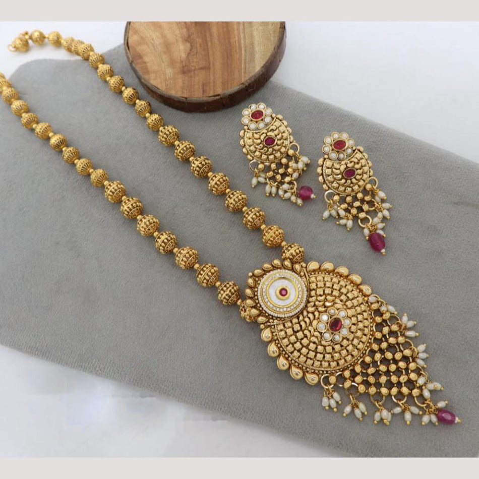 Kundan Necklace in Sterling Silver | Bridal Jewellery India