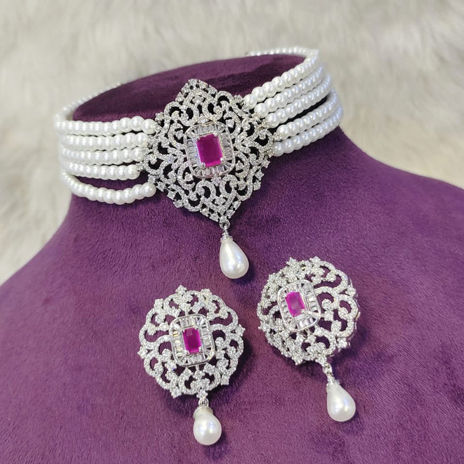 Kavita Art Designer 18K Gold Plated Choker Necklace | Bridal Jewellery India