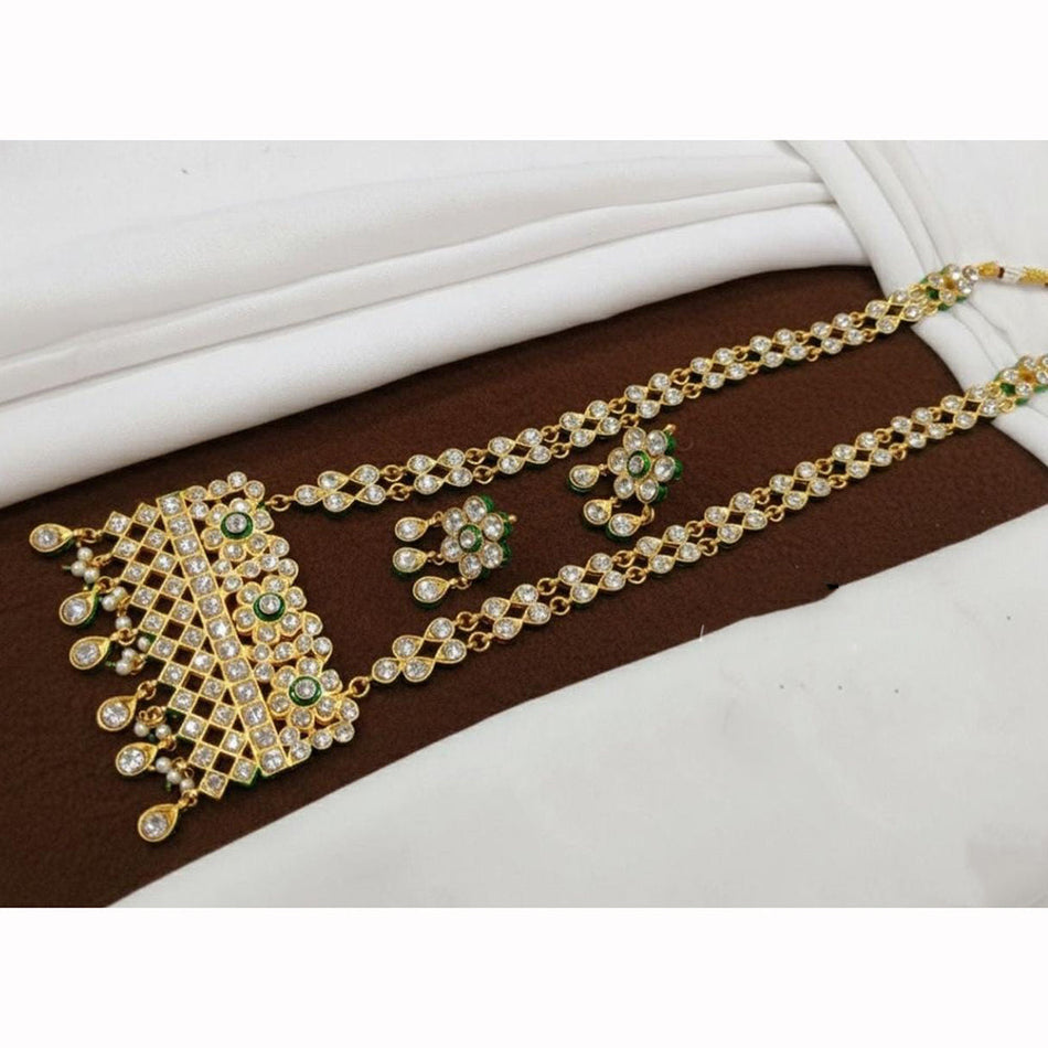 Kundan Choker Necklace in Gold Plated | Bridal Jewellery India