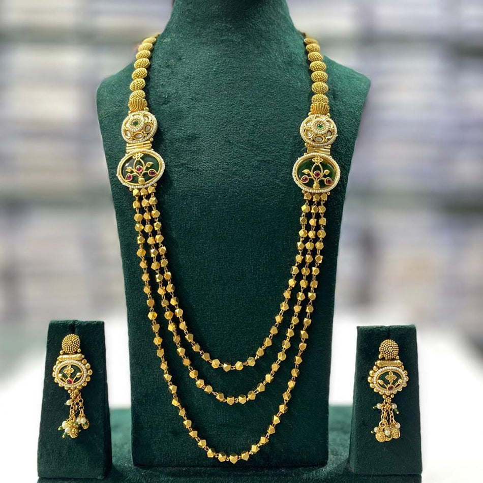 Kota Art 18K Gold Plated Necklace for Wedding | Bridal Jewellery India