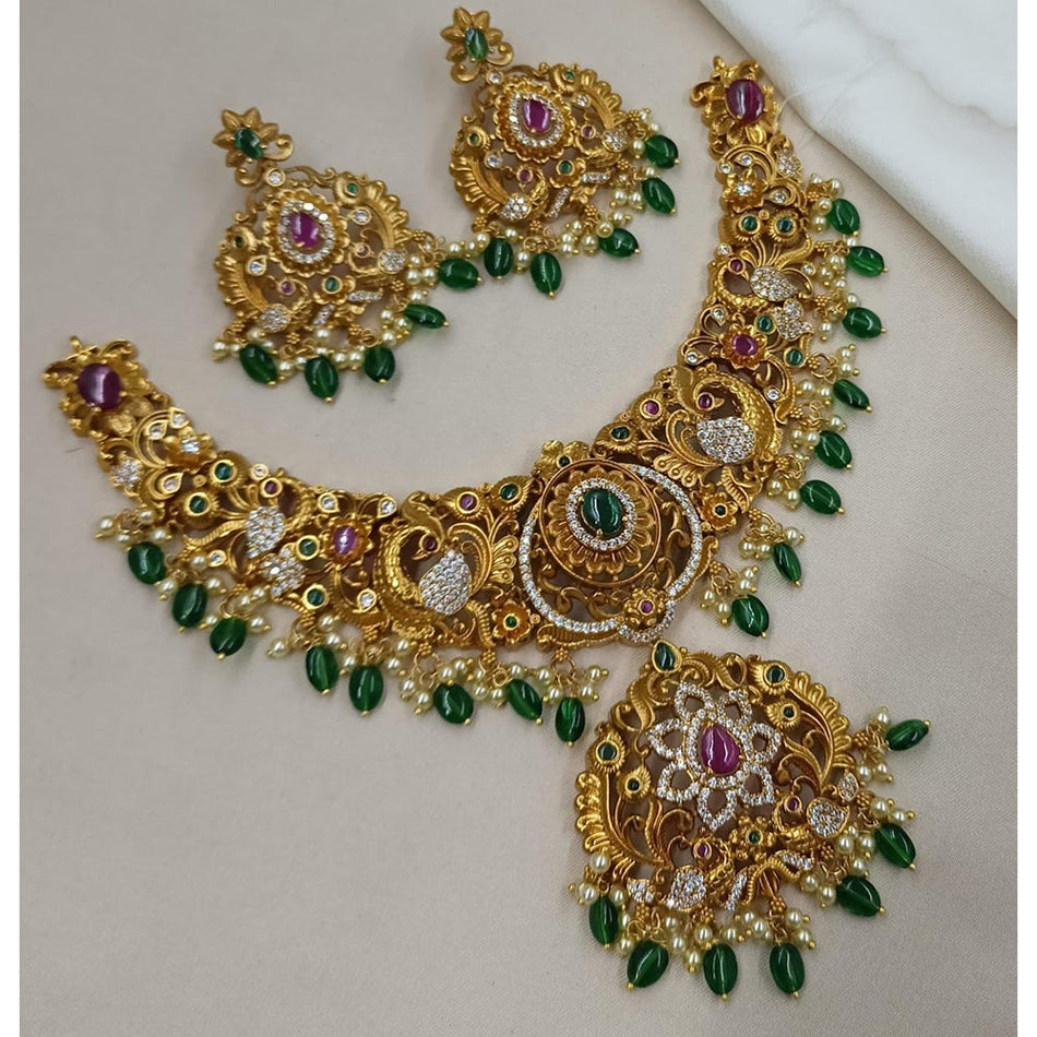 Kundan Choker Necklace in Gold Plated for Bridal | Bridal Jewellery India