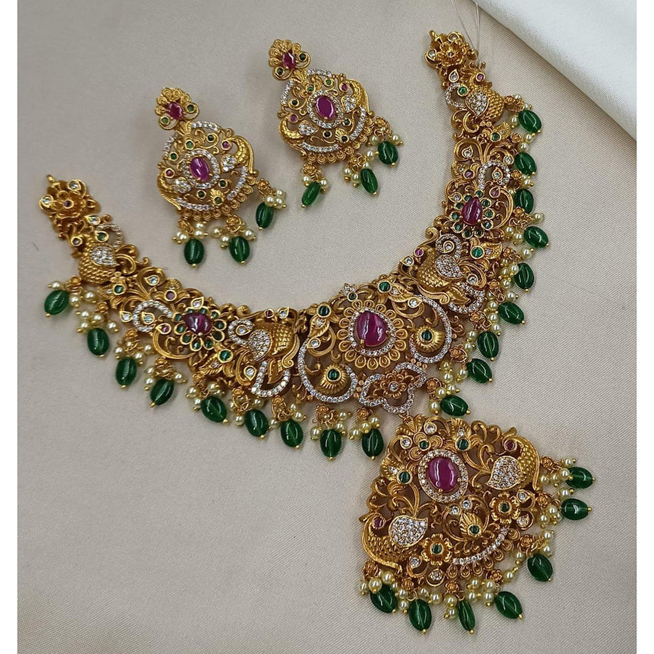 Kundan Choker Necklace in Gold Plated for Bridal | Bridal Jewellery India