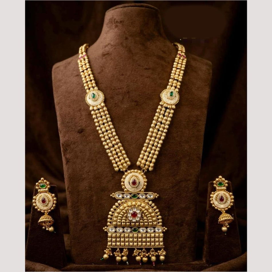 Kota Art Sterling Silver Layered Chain Necklace | Bridal Jewellery India