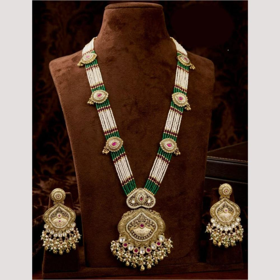 Kavita Art Pearl Long Necklace for Occasion | Bridal Jewellery India