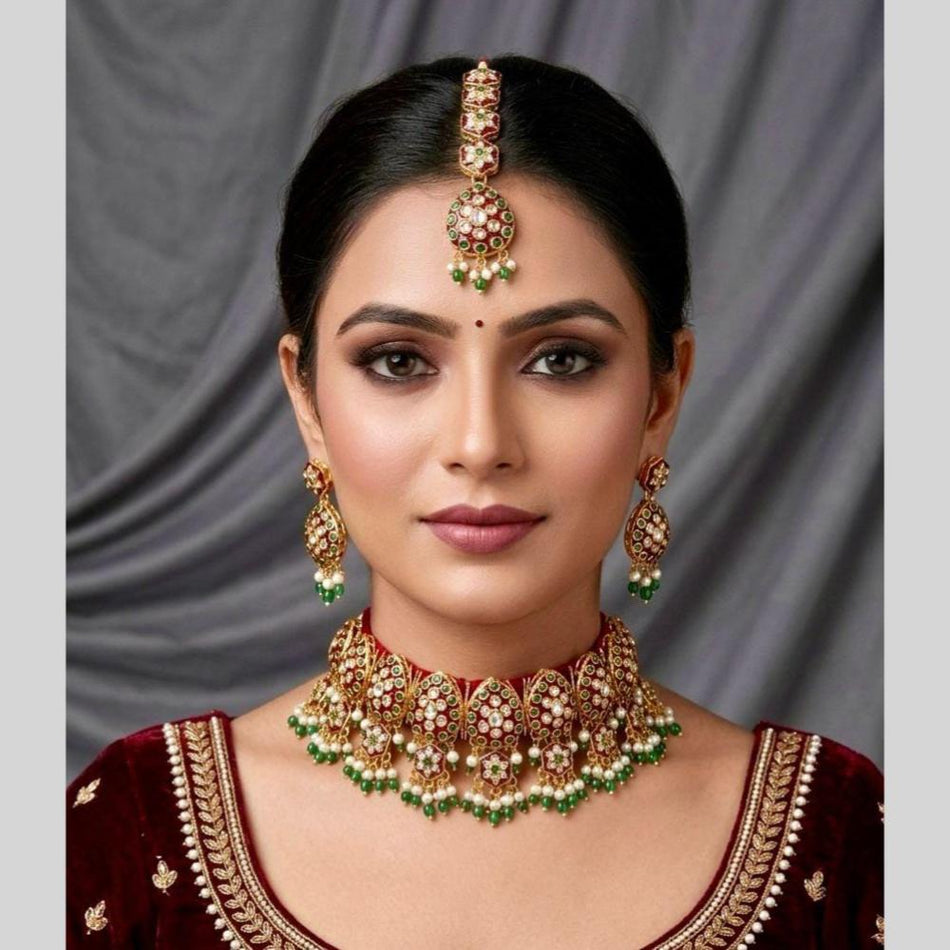 Kavita Art Sterling Silver Choker Necklace | Bridal Jewellery India
