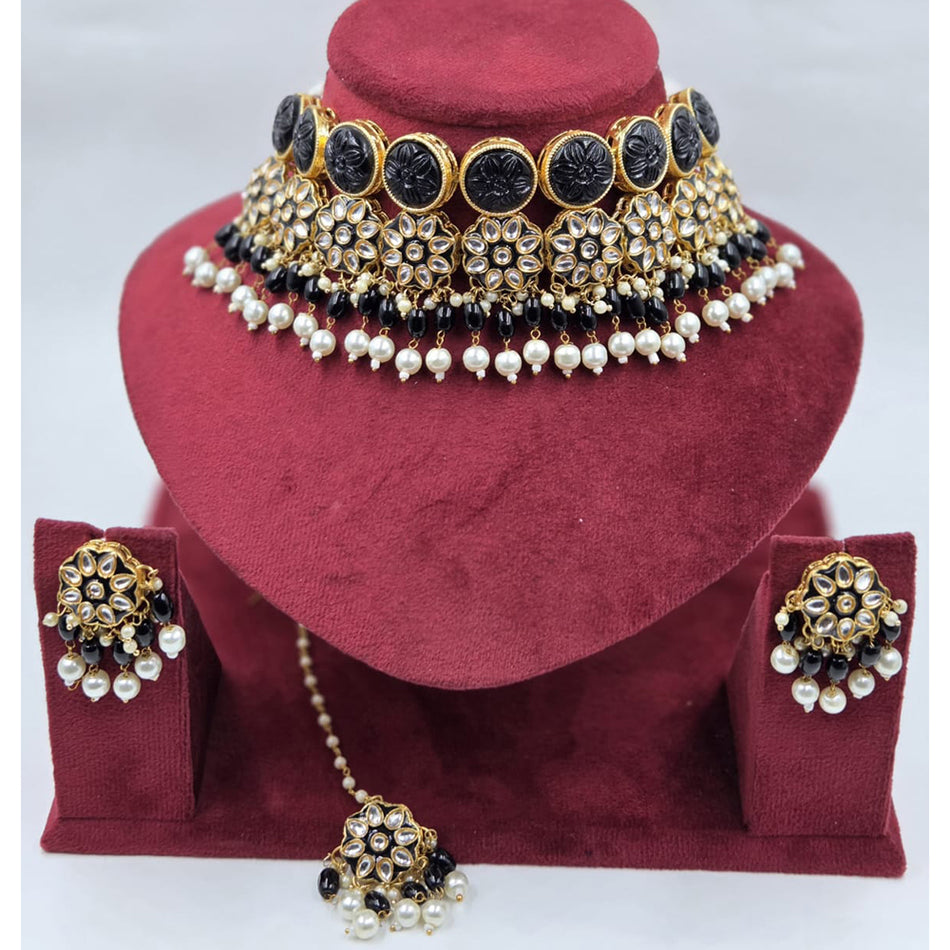 Kundan Choker in  Gold Plated | Bridal Jewellery India
