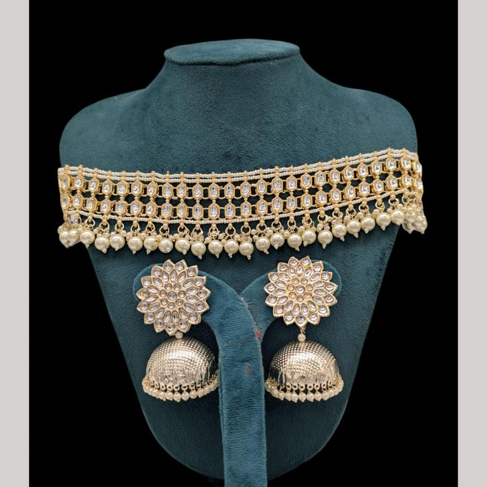 Kundan Necklace in Gold Plated for Occasion Wear | Bridal Jewellery India