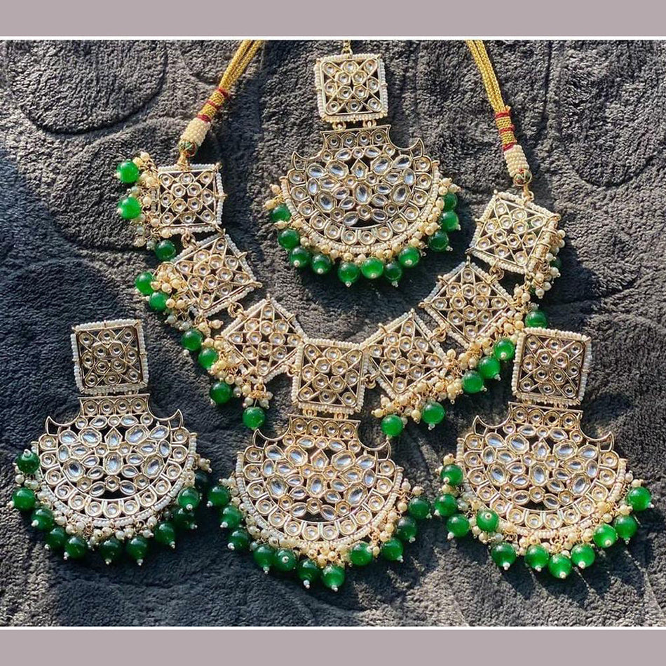 Kundan Choker Necklace in Gold Plated | Bridal Jewellery India
