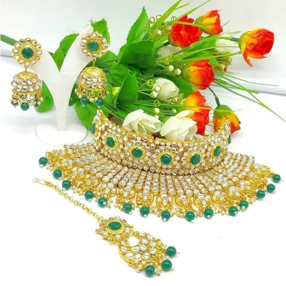 Kundan Choker in Gold Plated for Bridal | Bridal Jewellery India