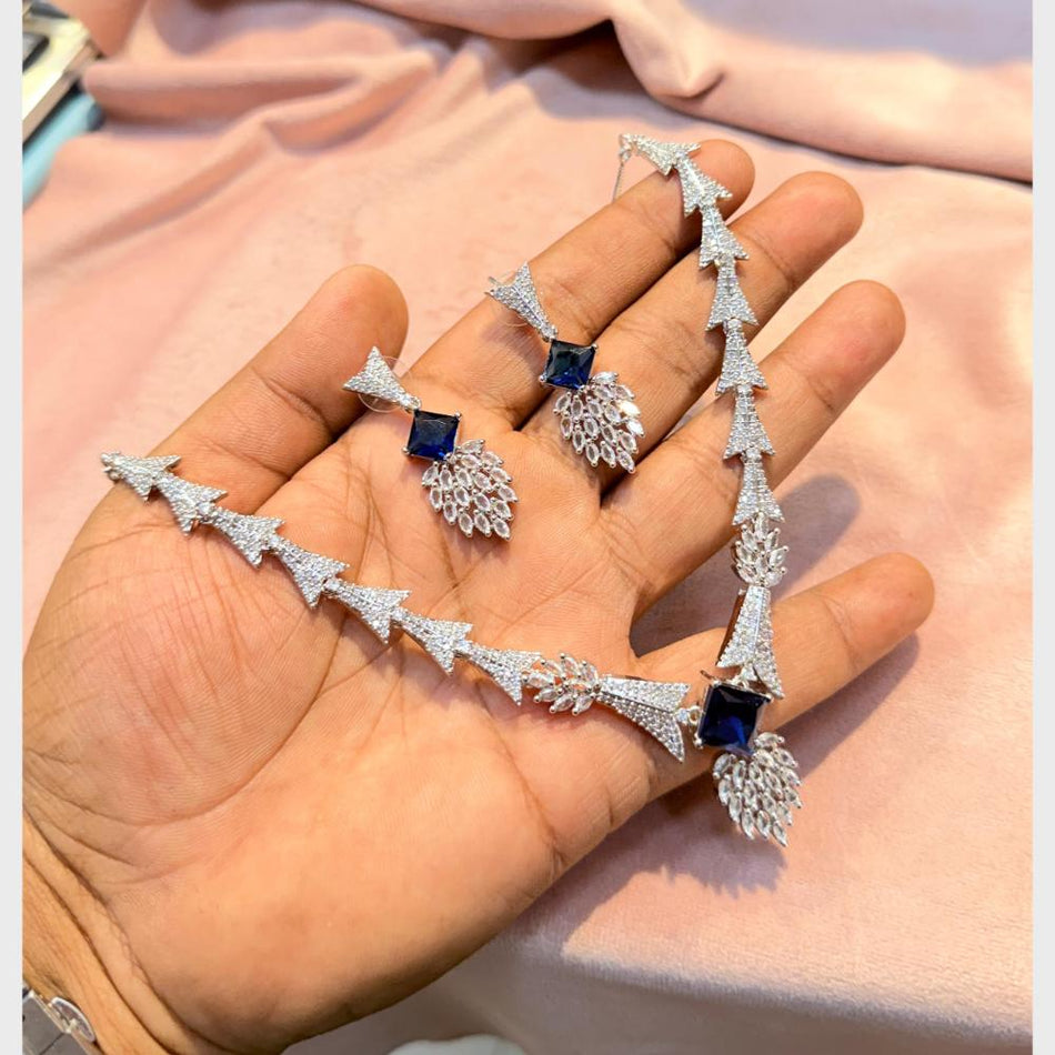 Graceful Diamond Chain Necklace | Bridal Jewellery India