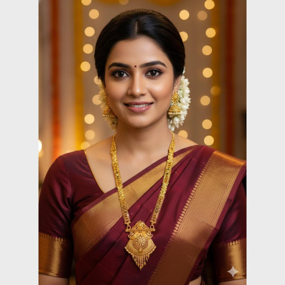 Gold Plated Forming Necklace Set for Occasion Wear | Bridal Jewellery India